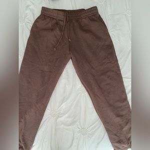 Brown garage sweatpants size medium